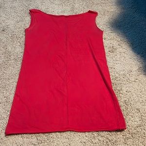 American Apparel sleeveless slip on dress in red
